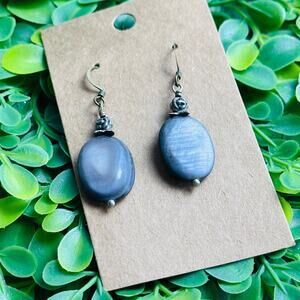 BOGO FREE BLUE GRAY STONE EARRINGS